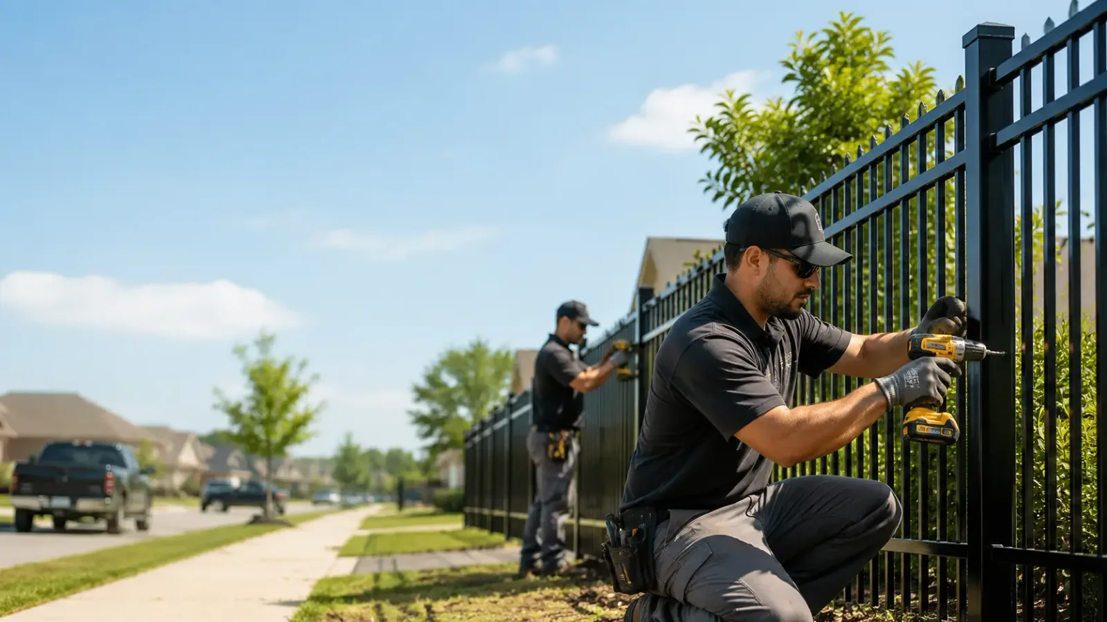 Metal Fence Installation in Hilbert, WI